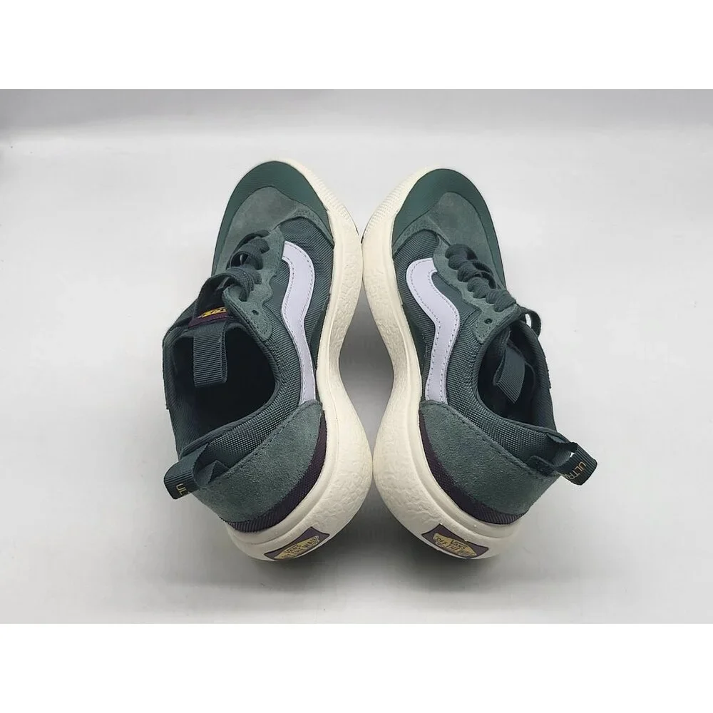Vans UltraRange Shoes Womens Size 5.5 Green White Low Top Comfort Sneakers Skate